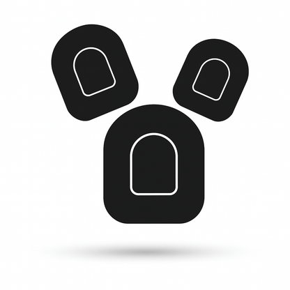Black Overpatches black för Omnipod 5 & Dash – inkl. pumpsticker