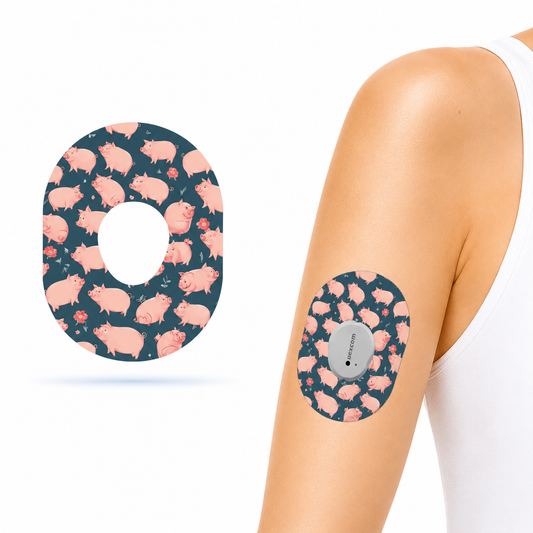 PiggyPrint CGM Sensor Patches for Dexcom G7 (10-pack)