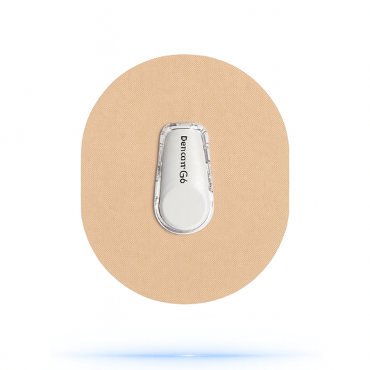 CGM-Sensor overpatches typone Beige För Dexcom G6 - Diabeteshjalp
