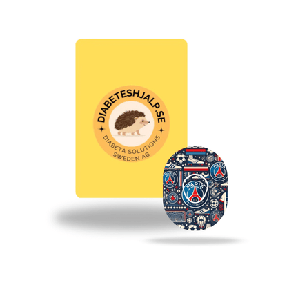 PSG Fotboll CGM-sensor overpatches för Dexcom G7 Sensorinkl. Sensor Sticker - Diabeteshjalp