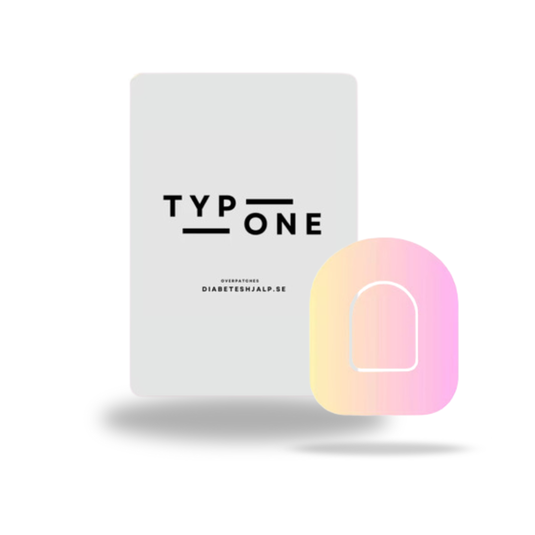 Dynamiska pink overpatches för Omnipod 5 och dash - designade för att matcha din livsstil.