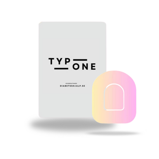 Dynamiska pink overpatches för Omnipod 5 och dash - designade för att matcha din livsstil.