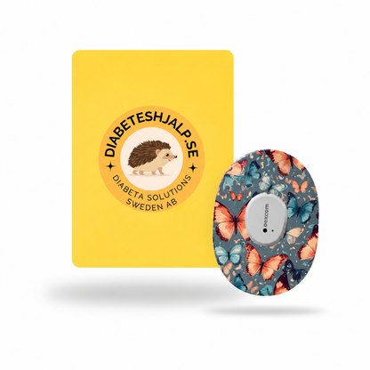 Dexcom G7 Blue Butterfly CGM-sensor overpatches – Fjärilsdesign
