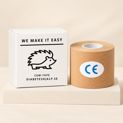 Tejp för CGM-sensor & Insulinpump – Extra Fixering