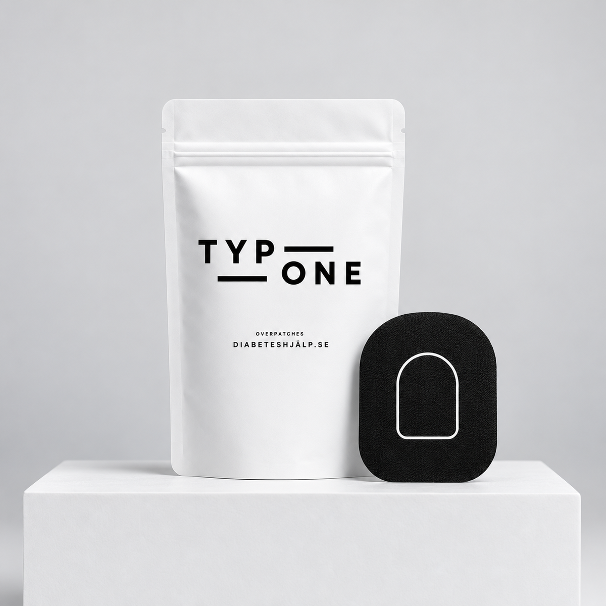Black Overpatches för Omnipod 5 & Dash – inkl. pumpsticker