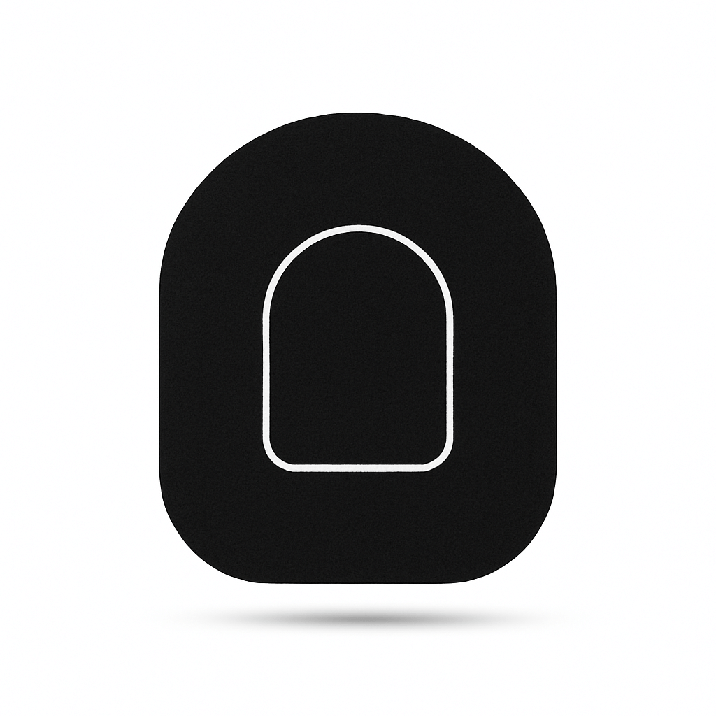 Black Overpatches black för Omnipod 5 & Dash – inkl. pumpsticker