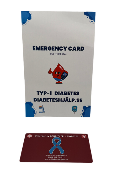 Emergencycard diabetes typ 1 