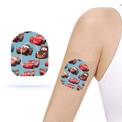 Blixten mcqueen Universal pump overpatches för Omnipod 5 och dash ink pump sticker med livfull design, perfekt tillbehör för diabetiker.