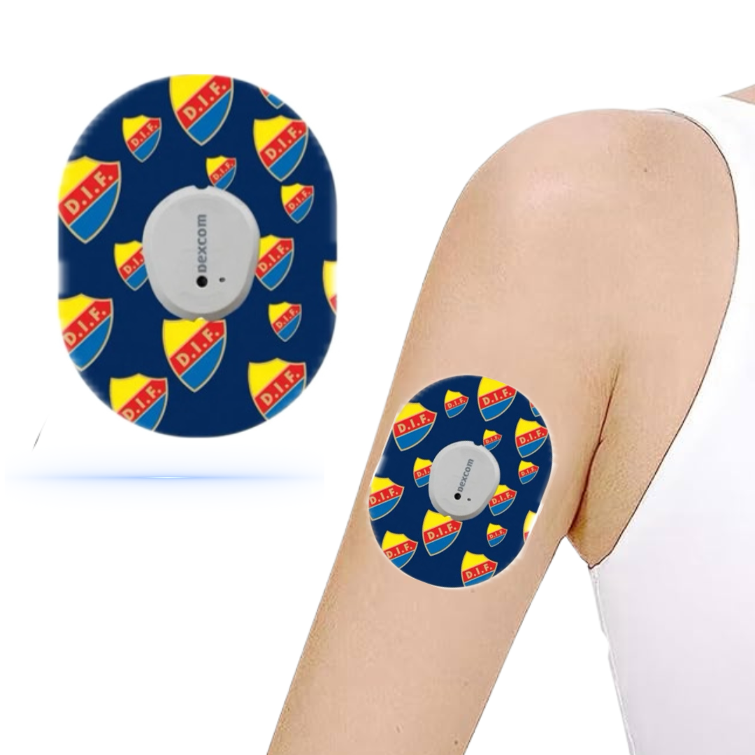 DiabetaGuard - Djurgårdens IF CGM Patches för Dexcom G7 (5-pack)