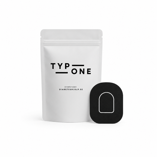 Black Overpatches för Omnipod 5 & Dash – inkl. pumpsticker