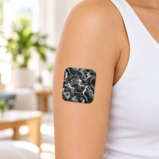 Camouflage Army grey overpatches Simplera sync inkl. Sensor Sticker
