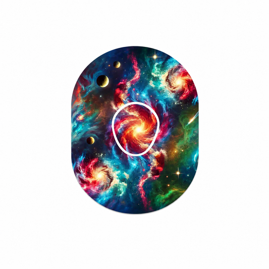 Dexcom G7 CGM-sensor overpatches – Galaxy inkl. Sensor Sticker