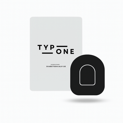 Black Overpatches black för Omnipod 5 & Dash – inkl. pumpsticker