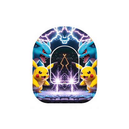 Färgglada Pokemon overpatches för Omnipod 5 och dash - Skydda och personalisera din pump.