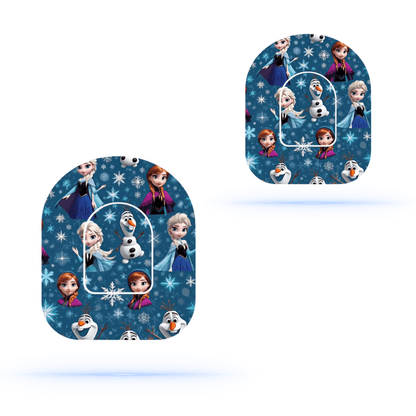 Frozen Universal pump overpatches för Omnipod 5 och dash ink pump sticker, smidiga och hållbara overpatches för att förlänga livslängden på insulinpumpen.