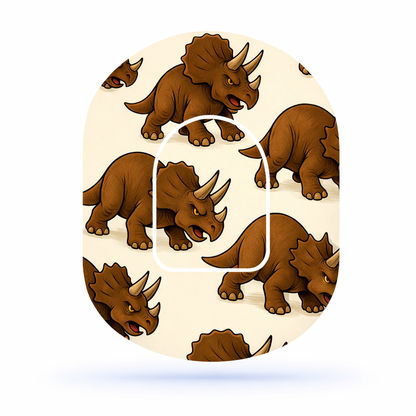 Omnipod Overpatch Triceratops – Extra Fäste för Pod