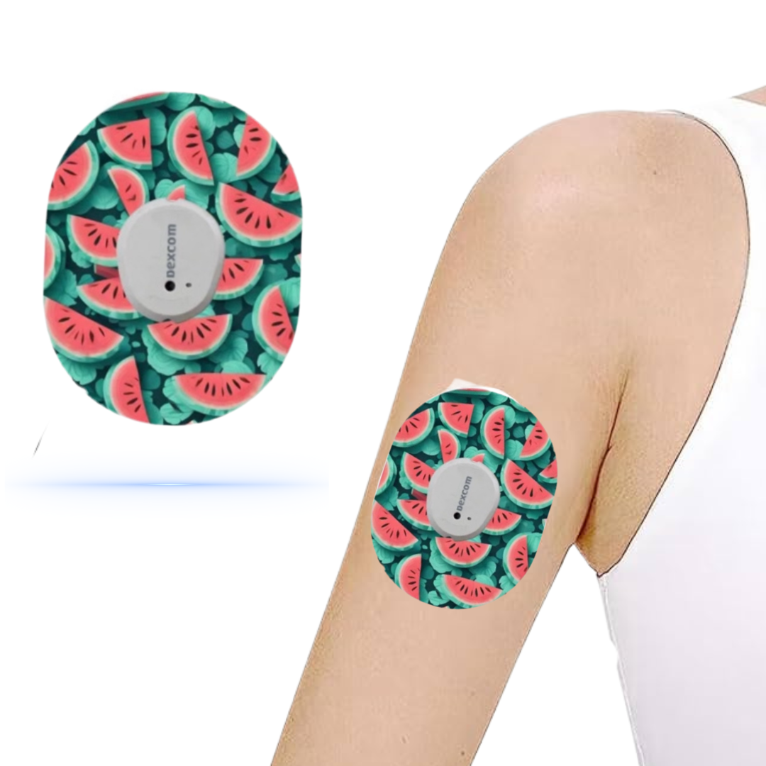 Watermelon CGM sensor Patches för Dexcom G7