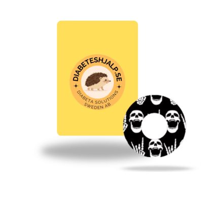 Rock'N'Roll Skull Sensor Patch for Freestyle Libre 3 (5-pack)