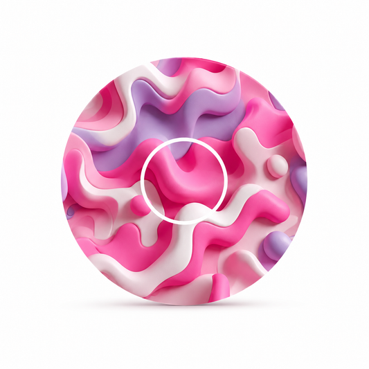 Camouflage Army Pink CGM Sensor Patch for Freestyle Libre 3 (10-pack) incl. Sensor Sticker