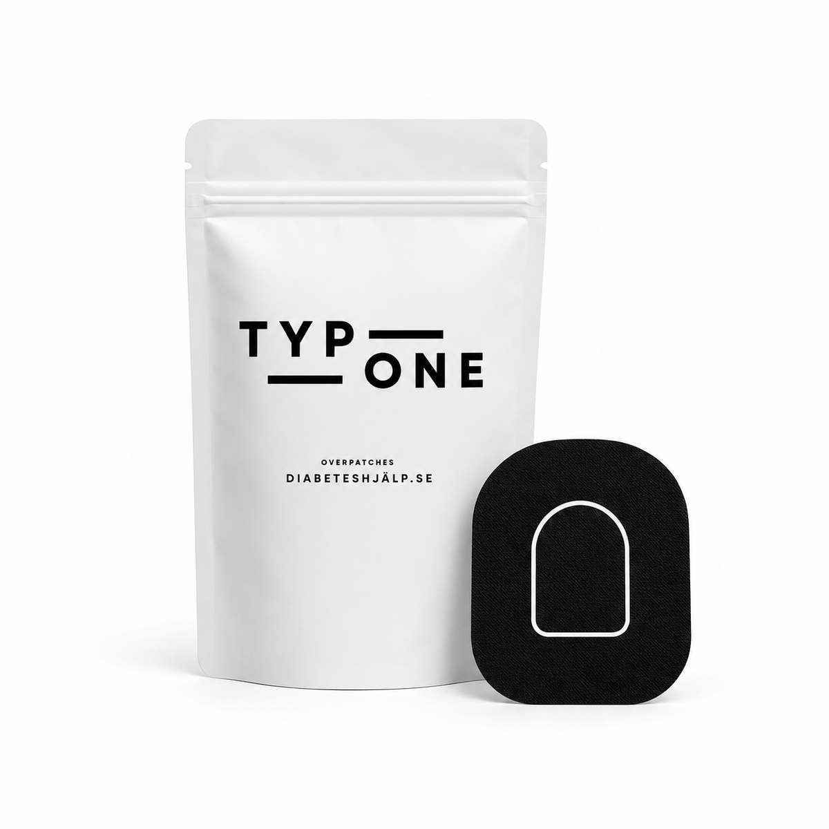 Black Overpatches för Omnipod 5 & Dash – inkl. pumpsticker