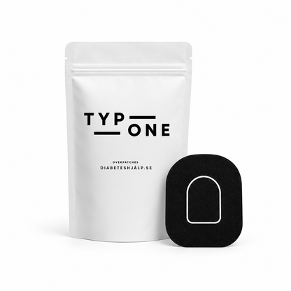 Black Overpatches för Omnipod 5 & Dash – inkl. pumpsticker