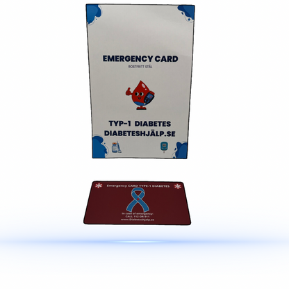 Emergencycard diabetes typ 1 