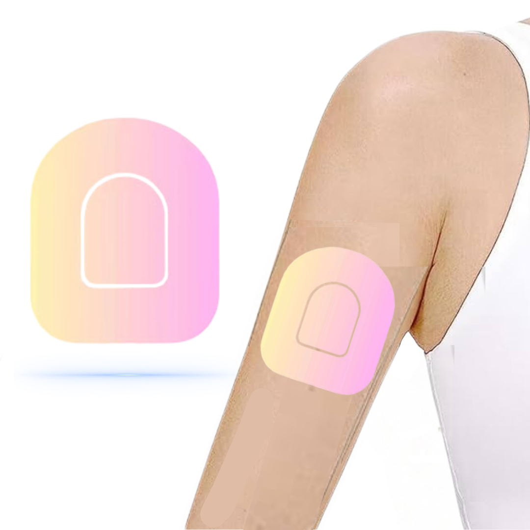 Kreativa pink overpatches för Omnipod 5 och dash - perfekt för diabeteshjälp och personlig stil.