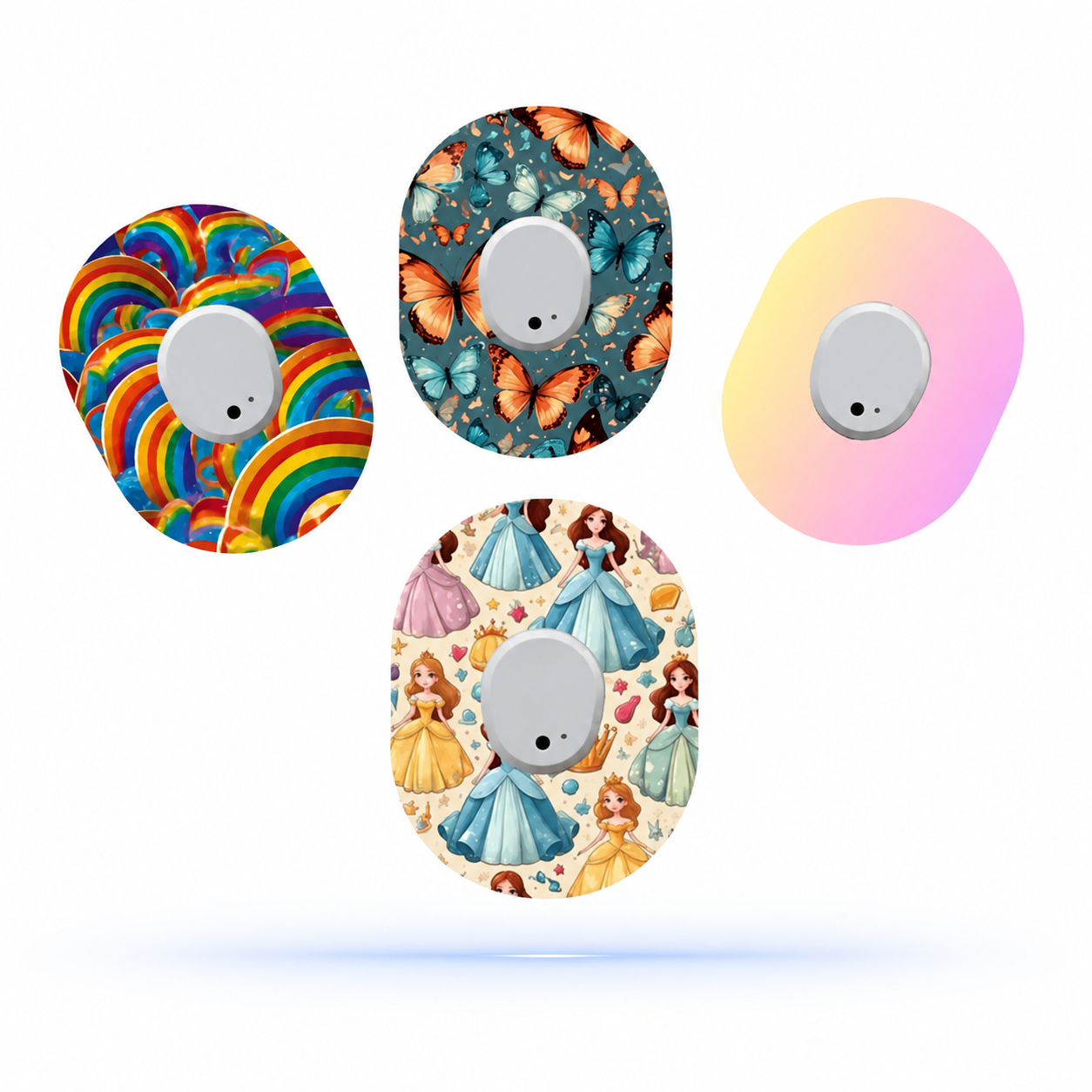 Dexcom G7 CGM-sensor overpatches – Princess MixPack (4-pack)