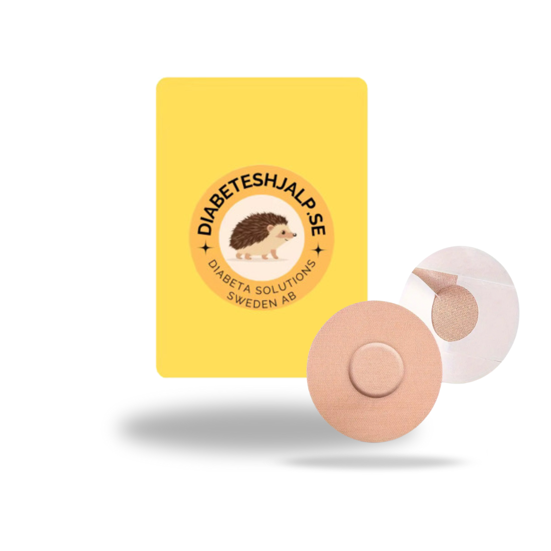 Beige sensor överpatcher för Freestyle Libre 1, 2 och 3 - StayActive ger optimalt skydd till din freestyle libre sensor.