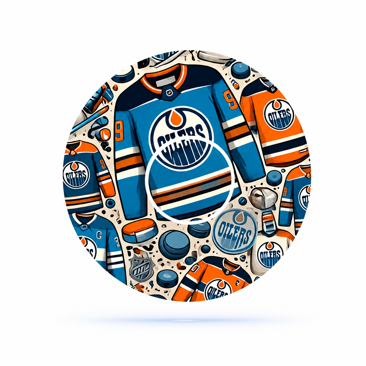 Freestyle Libre 3 CGM-sensor overpatches – Edmonton Oilers inkl. Sensor Sticker