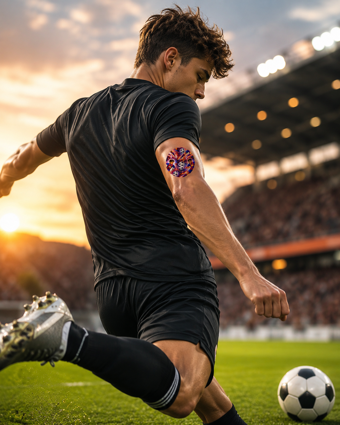 Dexcom G7 Sensorplåster Football Star Edition – Vattentåliga overpatches