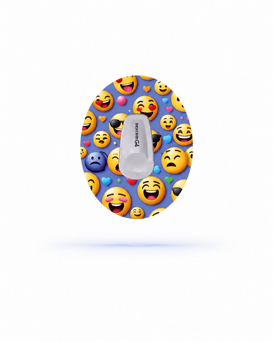 Smiley Emoji CGM Sensor Patches for Dexcom G6 (5-pack)