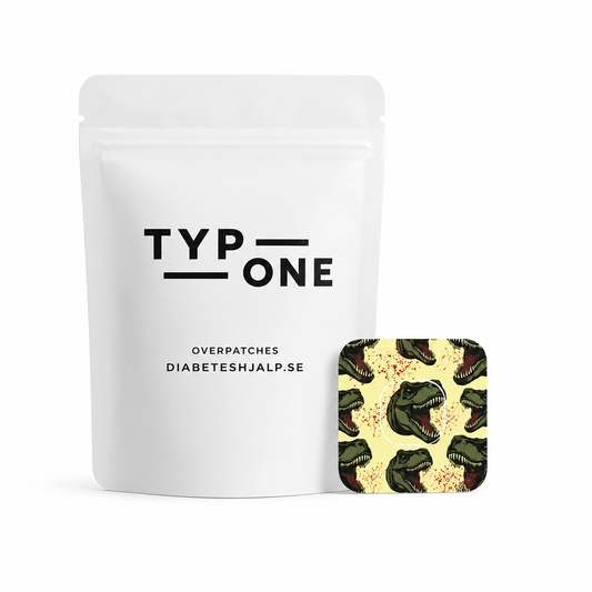Simplera Sync T-Rex CGM Overpatch – Dinosauriestyrka för din sensor