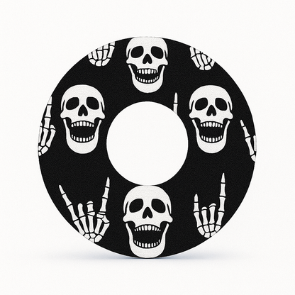 Diabeteshjalp Sensor plåster Rock'N'Roll Skull Sensor Patch för Freestyle Libre 3
