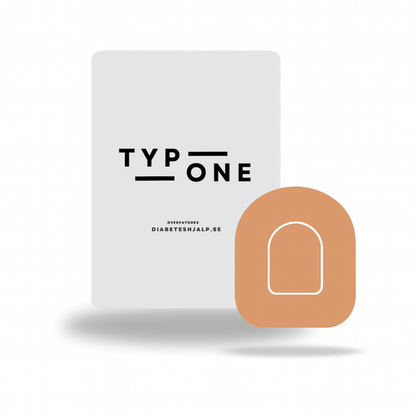 Beige Pump Overpatches – För Omnipod 5 & Dash med stilren design för diskret skydd runt pumpen.