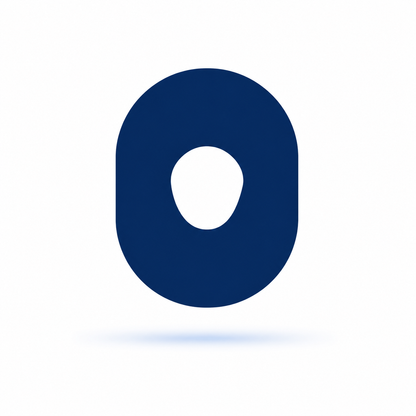 Dexcom One+ CGM-sensor overpatches – Navy Blue