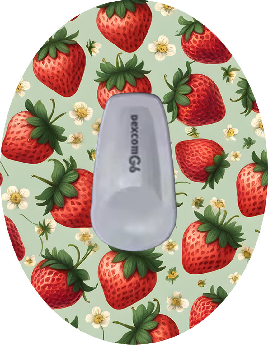 DiabetaGuard - Strawberry CGM Patches För Dexcom G6 - Diabeteshjalp