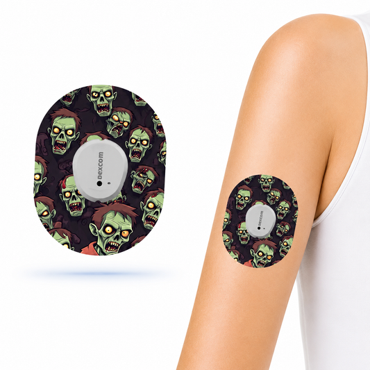 Monster Zombie CGM Sensor Patches for Dexcom G7 (10-pack)