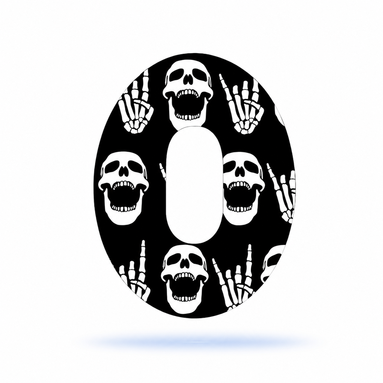 DiabetaGuard - Rock"N"Roll Skull  CGM Patches Dexcom G6