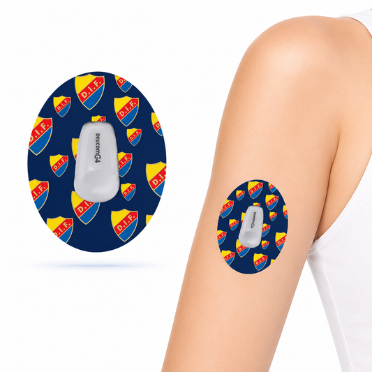 DiabetaGuard - Djurgårdens if CGM Patches for Dexcom G6 (5-pack)
