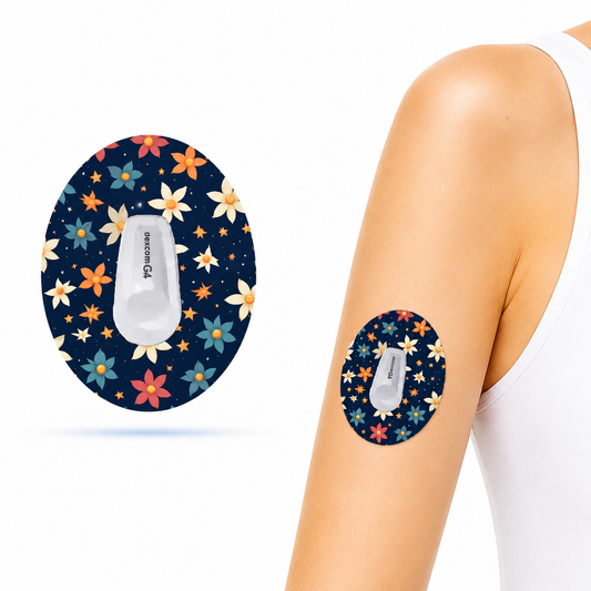 DiabetaGuard – Nightflower CGM Patches for Dexcom G6 Sensor (10-pack)