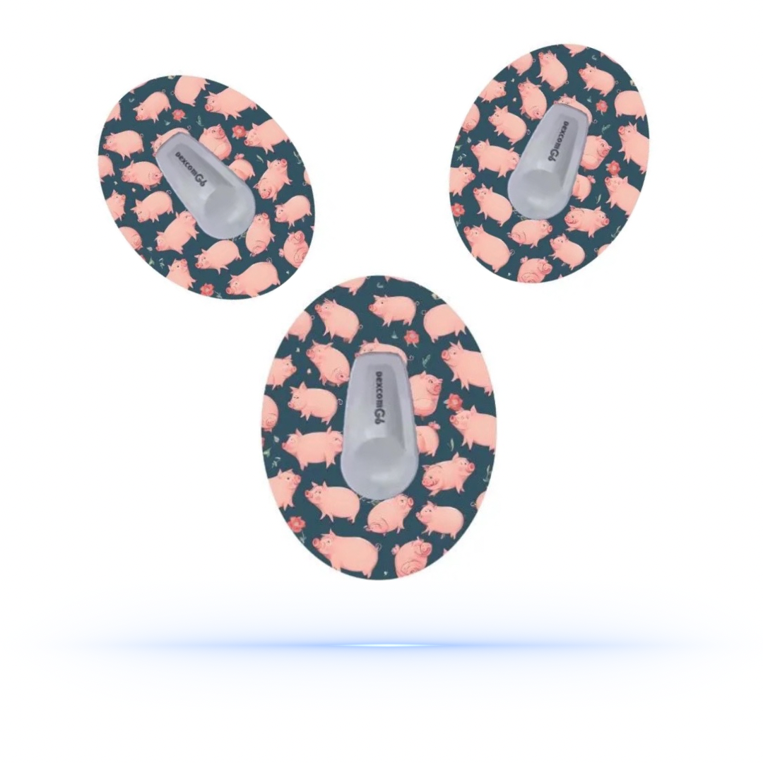 DiabetaGuard - Piggytema CGM patches för Dexcom G6 - Diabeteshjalp