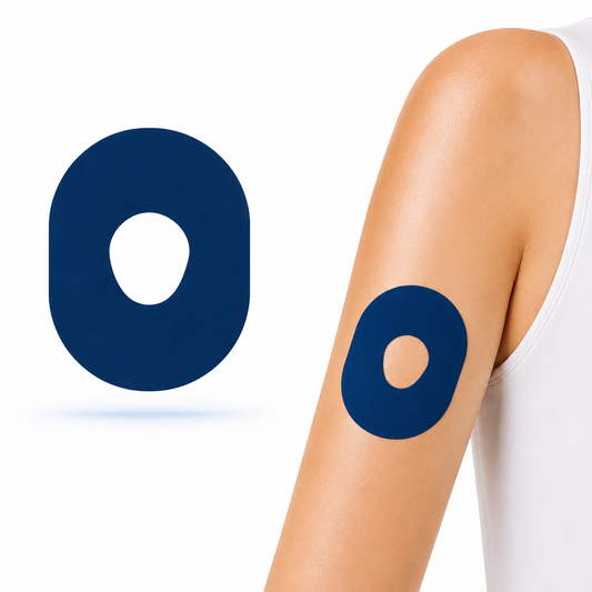 Dexcom One+ CGM-sensor overpatches – Navy Blue