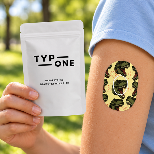 Dexcom G7 T-Rex Overpatches – Dinosauriestyrka för din sensor