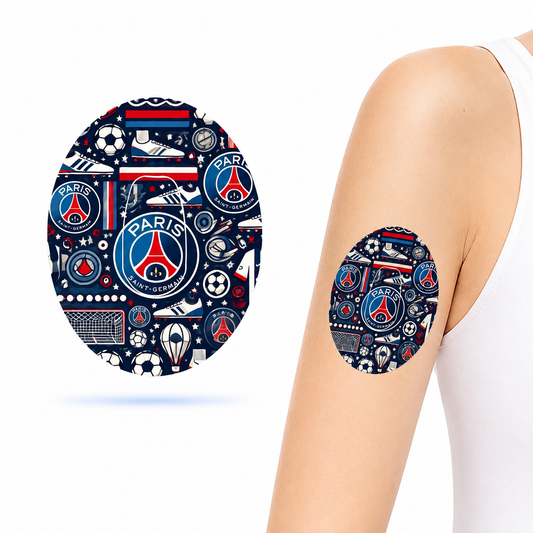 PSG Football CGM Sensor Patch for Dexcom G6 (10-pack) incl. Sensor Sticker
