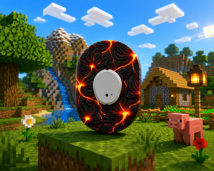 Dexcom G7 CGM-sensor overpatches – Minecraft Volcano Lava