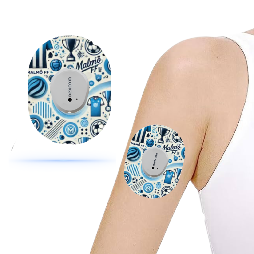 Malmö FF CGM Sensor Patches för Dexcom G7 (5-pack)