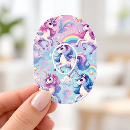 Unicorn pony CGM Patches for Dexcom G7 Sensor (10-pack) Ink sensor Sticker