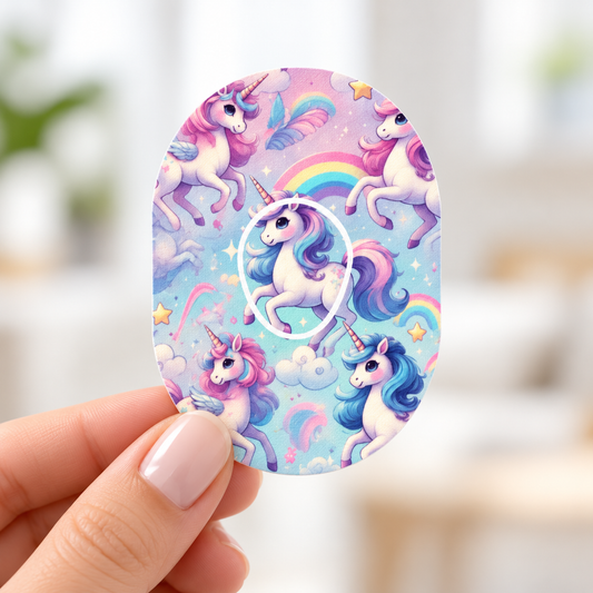 Unicorn pony CGM Patches for Dexcom G7 Sensor (10-pack) Ink sensor Sticker