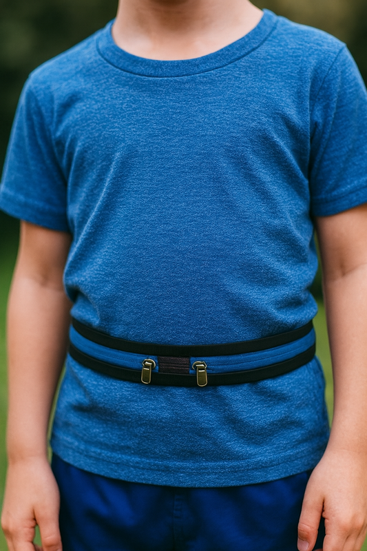 Midjeband För Tandempump Justerbar 75-120cm, Neopren, 2 Fickor - Diabeteshjalp